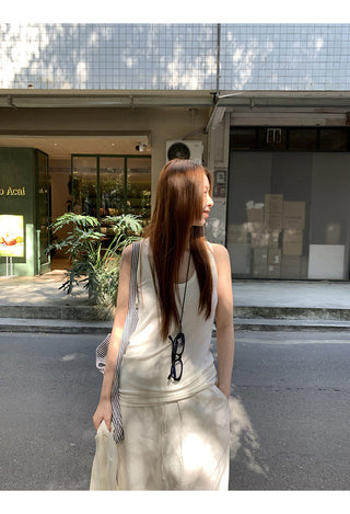 white chic camisole