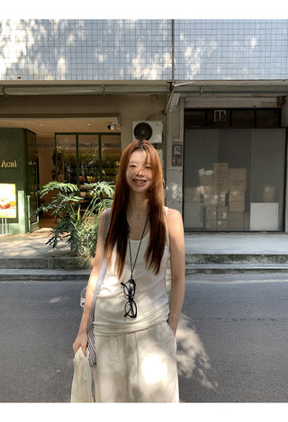 white chic camisole