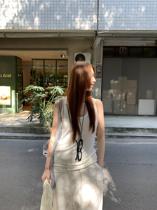 white chic camisole