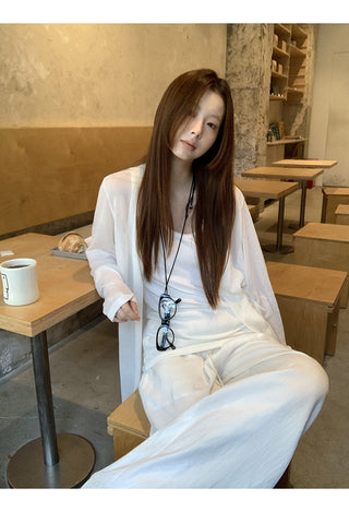 white chic camisole