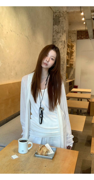 white chic camisole