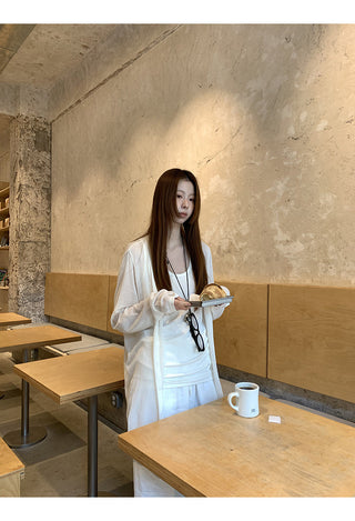 white chic camisole