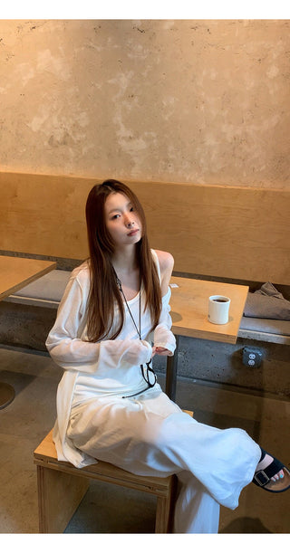 white chic camisole
