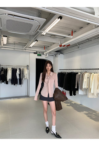 gray high waist skirt