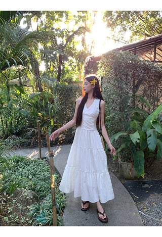 white French dress