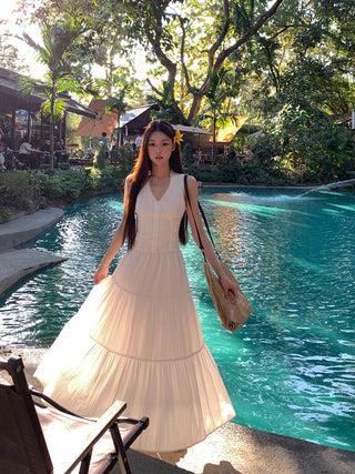 white French dress