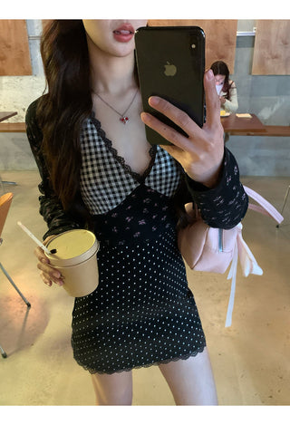 black knitted dress 01