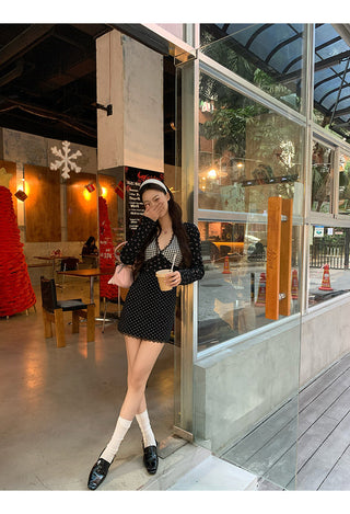 black knitted dress 01
