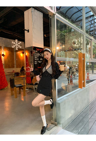 black knitted dress 01