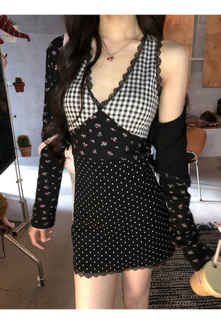 black knitted dress 01