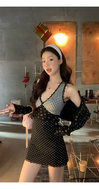 black knitted dress 01