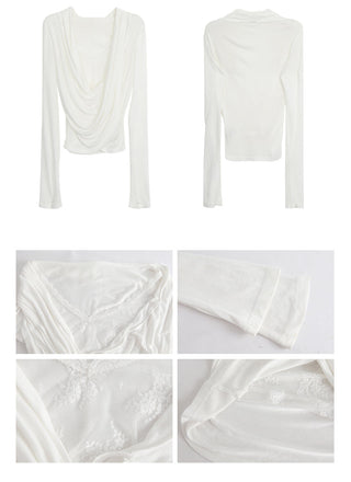 white lace long top 02