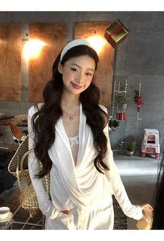white lace long top 02