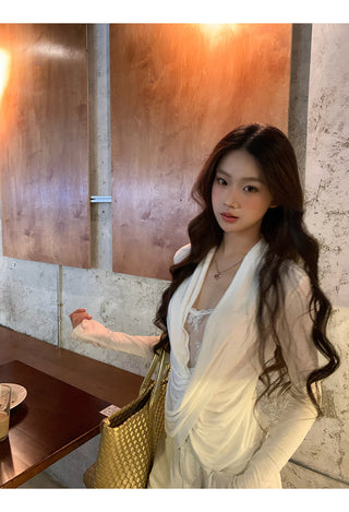 white lace long top 02