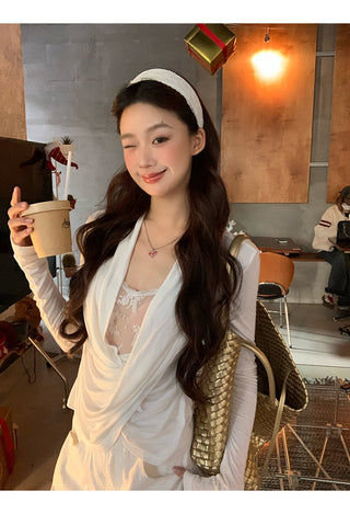 white lace long top 02