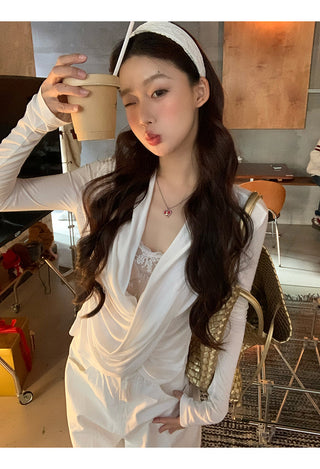 white lace long top 02