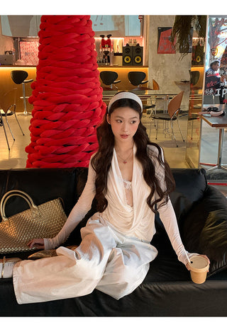 white lace long top 02