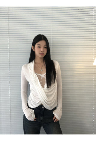 white lace long top 02