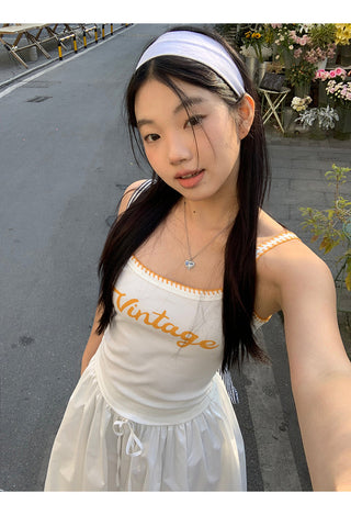 white Korean camisole 01