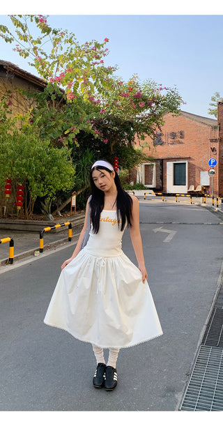 white Korean camisole 01