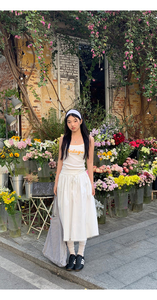 white Korean camisole 01