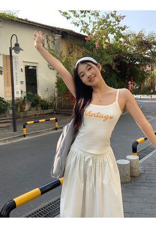 white Korean camisole 01