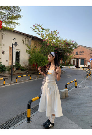 white Korean camisole 01