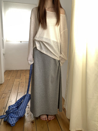 gray hip skirt