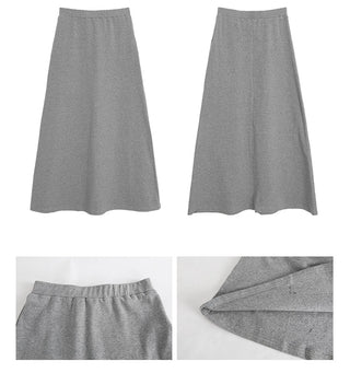 gray hip skirt