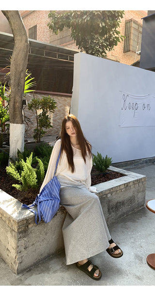 gray hip skirt