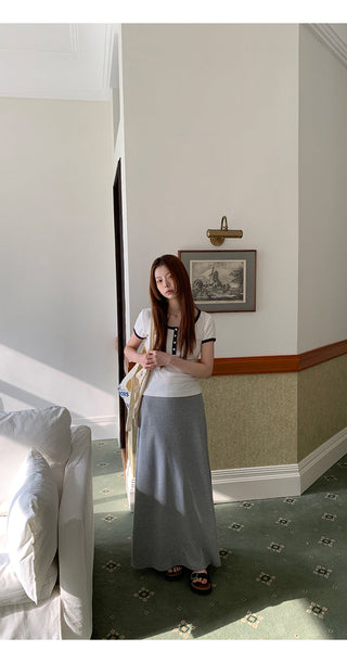 gray hip skirt