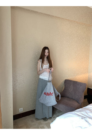 gray hip skirt