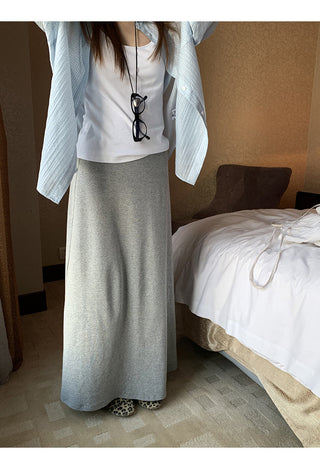 gray hip skirt