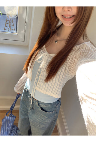 lace waistcoat top