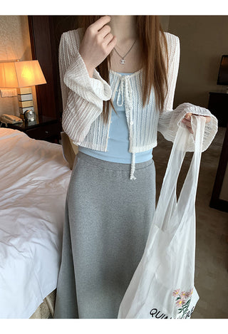 lace waistcoat top