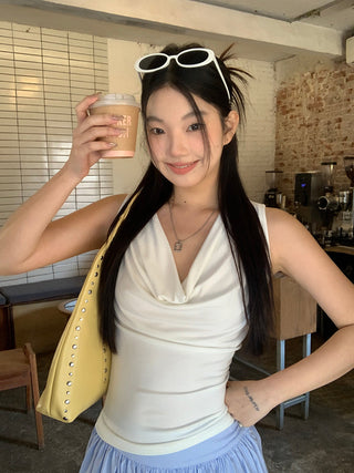white French camisole tops