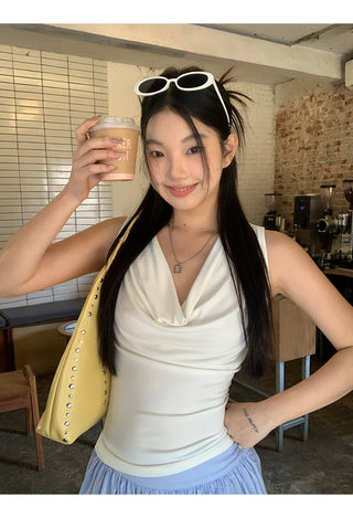 white French camisole tops