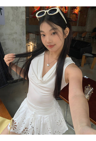white French camisole tops