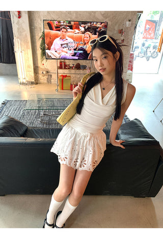 white French camisole tops