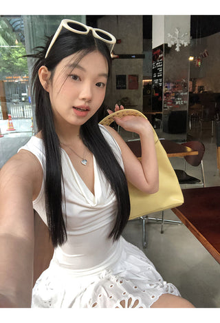 white French camisole tops