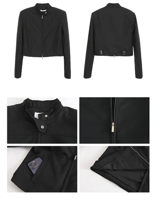 black short coat jacket