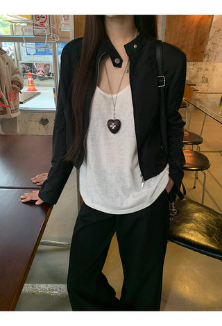 black short coat jacket