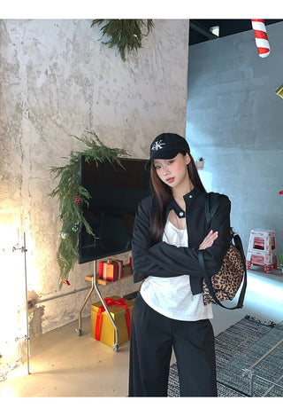 black short coat jacket