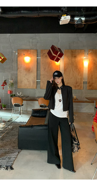 black short coat jacket
