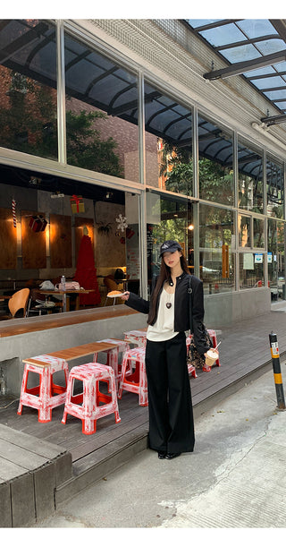 black short coat jacket