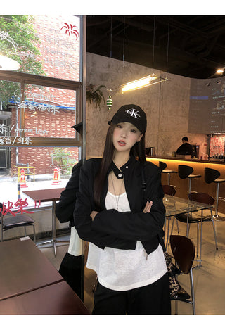 black short coat jacket