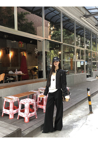 black short coat jacket