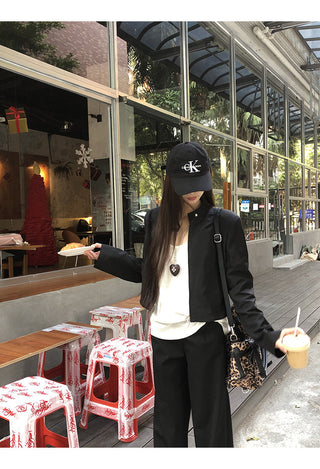 black short coat jacket
