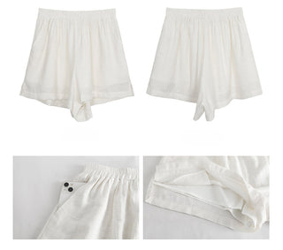 white French shirt set