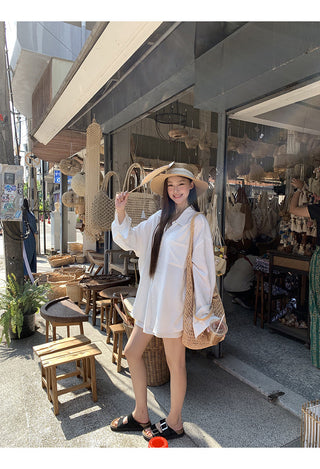 white French shirt set